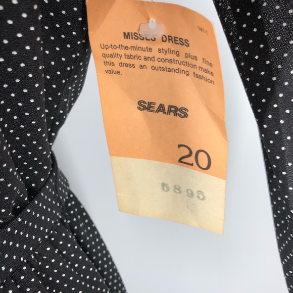 Vintage 80s Collar Dress Belt SZ 20 New Old Stock - Picture 9 of 11